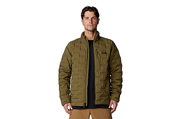 Image of Mountain Hardwear StretchDown Jacket - Mens, Combat Green, Large, 2104501353-L