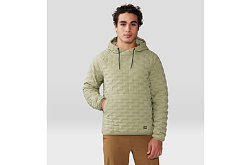 Image of Mountain Hardwear Stretchdown Light Pullover Hoody - Mens, Mantis Green, Large, 2057331361-L