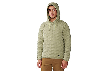 Image of Mountain Hardwear Stretchdown Light Pullover Hoody - Mens, Mantis Green, Large, 2057331361-L