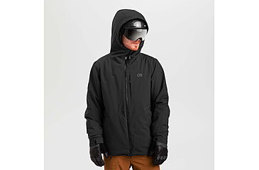 Image of Outdoor Research Snowcrew Jacket - Mens, Black, Small, 2831900001006