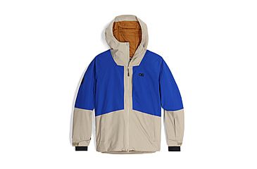 Image of Outdoor Research Snowcrew Jacket - Mens, Pro Khaki/Topaz, Medium, 2831902574007