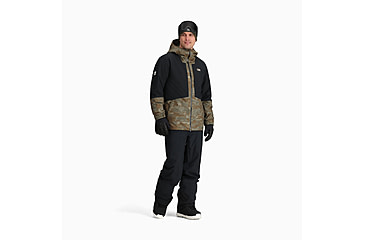 Image of Outdoor Research Snowcrew Jacket - Mens, Ranger Green Camo/Black, Extra Large, 2831902782009