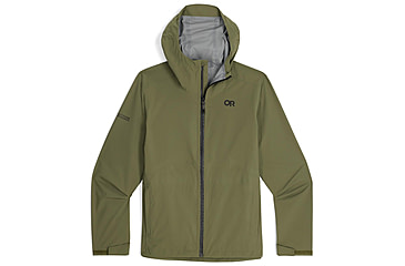 Image of Outdoor Research Stratoburst Stretch Rain Jacket - Mens, Ranger Green, Small, 3008932288006