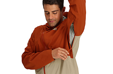 Image of Outdoor Research Stratoburst Stretch Rain Jacket - Mens, Terra/Pro Khaki, Medium, 3008932717007