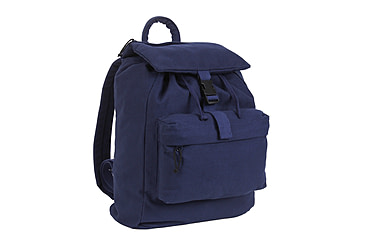 Image of Rothco Canvas Daypack, Navy Blue, 2675-NavyBlue