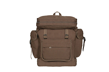 Image of Rothco Canvas European Style Rucksack, Earth Brown, 2384-EarthBrown