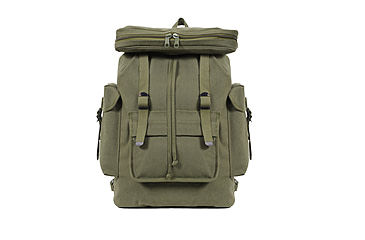 Image of Rothco Canvas European Style Rucksack, Olive Drab, 2304-OliveDrab