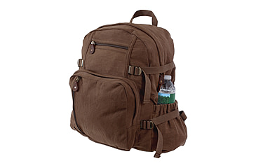 Image of Rothco Jumbo Vintage Canvas Backpack, Earth Brown, 92620-EarthBrown