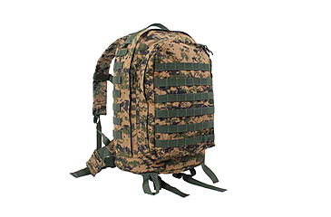 Image of Rothco MOLLE II 3-Day Assault Pack, Woodland Digital Camo, 41129-WoodlandDigitalCamo