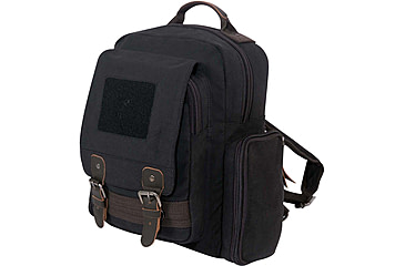 Image of Rothco Vintage Canvas Sling Backpack, Black, 59680-Black