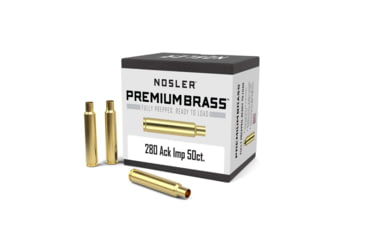 Image of Nosler Premium Brass .280 Ackley Improved Premium Rifle Brass, 50 Rounds, NO10175