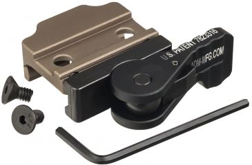 Image of American Defense Manufacturing Surefire M600/M300 Scout Mount, Tactical Lever, Flat Dark Earth, AD-SF TAC R FDE