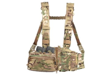 Image of Blue Force Gear RACKminus SAV-2 Chest Rig, Ten-Speed SR25 Mag Pockets, Multicam, MM-TSP-CHESTRIG-SR25-01-MC