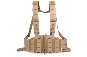 Image of Blue Force Gear RACKminus SAV-2 Chest Rig, Ten-Speed SR25 Mag Pockets, Coyote Brown, MM-TSP-CHESTRIG-SR25-01-CB