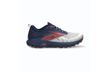 Image of Brooks Cascadia 17 Running Shoes - Womens, White/Navy/Bittersweet, 9.0, 1203921B157.090