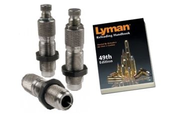 Image of Lyman 380 Auto Carbide 3 Die Set w/ Lyman 49th Edition Reloading Handbook, Soft Cover 7680112-KIT1