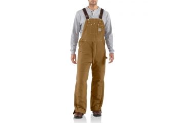 Image of Carhartt Arctic Quilt Lined Duck Bib Overall  for Mens, Carhartt Brown, 48/28 R03-BRN-28-48