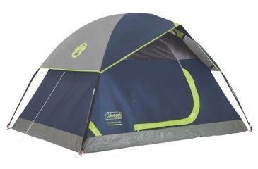 Image of Coleman Sundome 2-Person Tent w/ Rainfly, Navy/Grey, 7x5ft, 2000036415