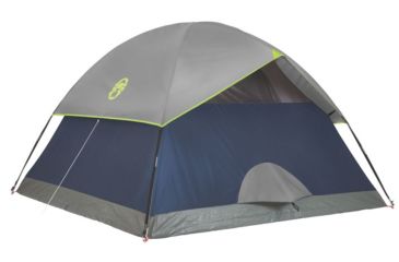 Image of Coleman Sundome 3-Person Tent w/ Rainfly, Navy/Grey, 7x7ft, 2000036414