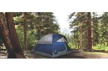 Image of Coleman Sundome 4-Person Tent w/ Rainfly, Navy/Grey, 9x7ft, 2000035697