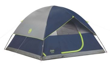 Image of Coleman Sundome 6-Person Tent W/ Rainfly, Navy / Grey, 10 x 10  ft 2000024583