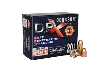 Image of Cor Bon 380 Auto 80 Grain Jacketed Hollow Point -DPX Brass Cased Pistol Ammo, 20 Rounds, DPX38080/20