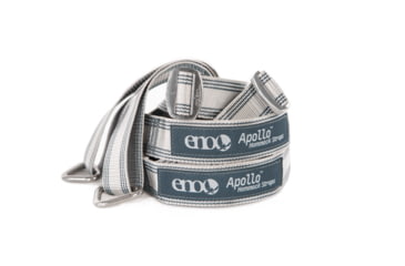 Image of Eno Apollo Hammock Suspension System Straps, Grey/Charcoal, One Size, ASP001