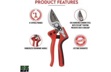 Image of EZ Kut Kamikaze Force Pruner, Red/Black, Small, 8.26 in, 10930