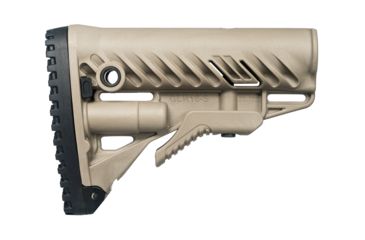 Image of FAB Defense AR-15/M4 Stock With Battery Storage And Rubber Buttpad, FDE, FX-GLR16T