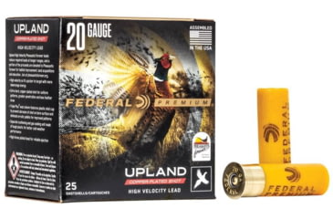 Image of Federal Premium Wing Shok 20 Gauge 1 oz Upland Pheasants Forever High Velocity Centerfire Shotgun Ammo, 250 Round