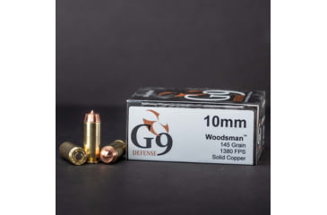 Image of G9 Defense 10mm 145 Grain External Hollow Point Cooper Pistol Ammo, 20 Rounds, 40232258497