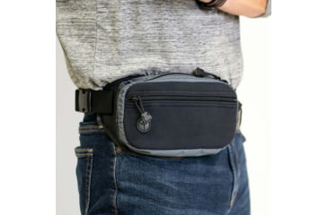 Image of Galco Fastrax Pac Waistpack, Subcompact, Gray/Black, FTPGBS