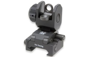 Image of GG&amp;G Spring Actuated A2 Top Mounted Deployable Rear Sight w/Trijicon Tritium A2 Aperture, Black, GGG-1005SAT