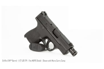 Image of Griffin Armament Smith &amp; Wesson M&amp;P Shield Threaded Barrel with Micro Carry Comp, Black, GASTB