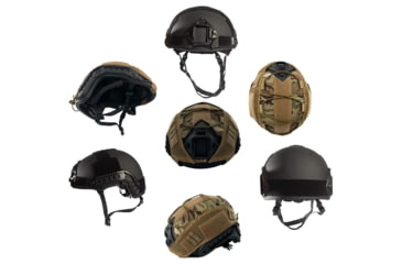 Image of Guard Dog Body Armor FAST Ballistic Helmet, Level IIIA w/ Multicam Helmet Cover, Universal Medium-Large, Black, FAST-HELMET-U