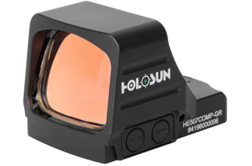 Image of Holosun HE507COMP Open Reflex Optical Sight, 2 MOA Dot, Green CRS Competition Reticle, Black, HE507COMP-GR