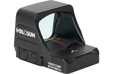 Image of Holosun HE507COMP Open Reflex Optical Sight, 2 MOA Dot, Red CRS Competition Reticle, Black, HS507COMP