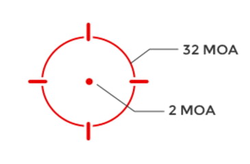 Image of Holosun OPMOD HS507C-X2 Reflex Red Dot Sight, Red 2 MOA Dot and 32 MOA Circle, Wolf Gray, HS507C-X2 WG