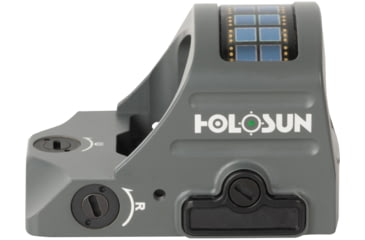 Image of Holosun OPMOD HS507C-GR-X2 Reflex Red Dot Sight, Green 2 MOA Dot and 32 MOA Circle, Wolf Gray, HE507C-GR-X2 WG