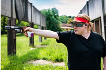 Image of Woman Participating in Pistol Competition