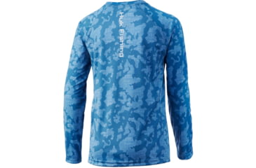 Image of HUK Performance Fishing Running Lakes Pursuit L/S Shirt - Kids, Titanium Blue, YS, H7120065-428-YS