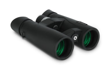 Image of Konus Mission 10x42 mm Open Bridge BAK-4 Roof Prisms Binocular, Black/Green, 2271