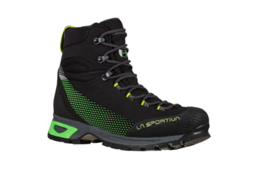 Image of La Sportiva Trango TRK GTX Hiking Shoes - Mens, Black/Flash Green, 43.5, 31D-999724-43.5