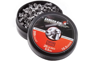 Image of Lancer Tactical .22 Caliber 18.5 Gram Air Gun Pellets, Domed, LTA-PLD55-185G200