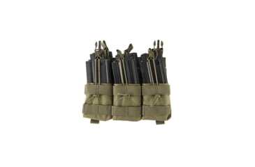 Image of Lancer Tactical M4/M16 Adaptive Hook and Loop Triple Dual Mag Pouch, Olive Drab, CA-292G