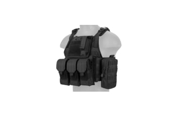 Image of Lancer Tactical Tactical Assault Plate Carrier Vest, Black, CA-305BN