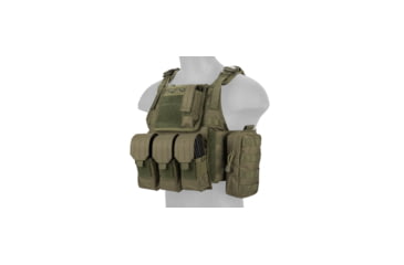 Image of Lancer Tactical Tactical Assault Plate Carrier Vest, Olive Drab, CA-305GN