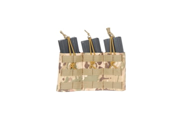 Image of Lancer Tactical Variable Depth Adjustment MOLLE Triple Mag Pouch, Camo, CA-379C