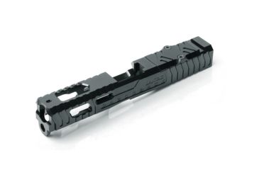 Image of LANTAC Razorback Stripped Light Slide, Glock 19 Gen1-3, Black 01-GSS-GEN13-G19-LT