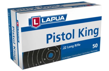 Image of Lapua Pistol King, .22 Long Rifle, 40 grain, Lead Round Nose, Brass, Rimfire Ammo, 50 Rounds, 420164